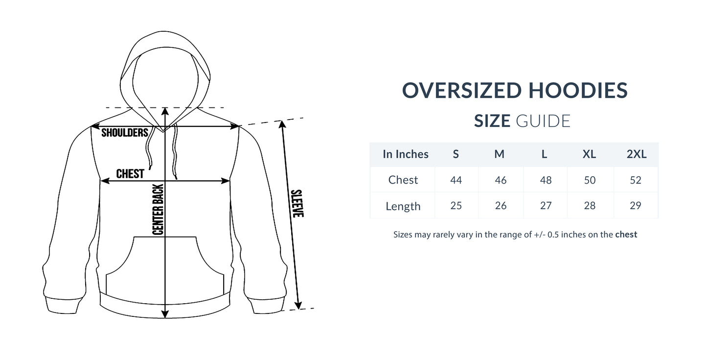 Oversized Hoodie - Oni Warrior (3 colours x 5 sizes)