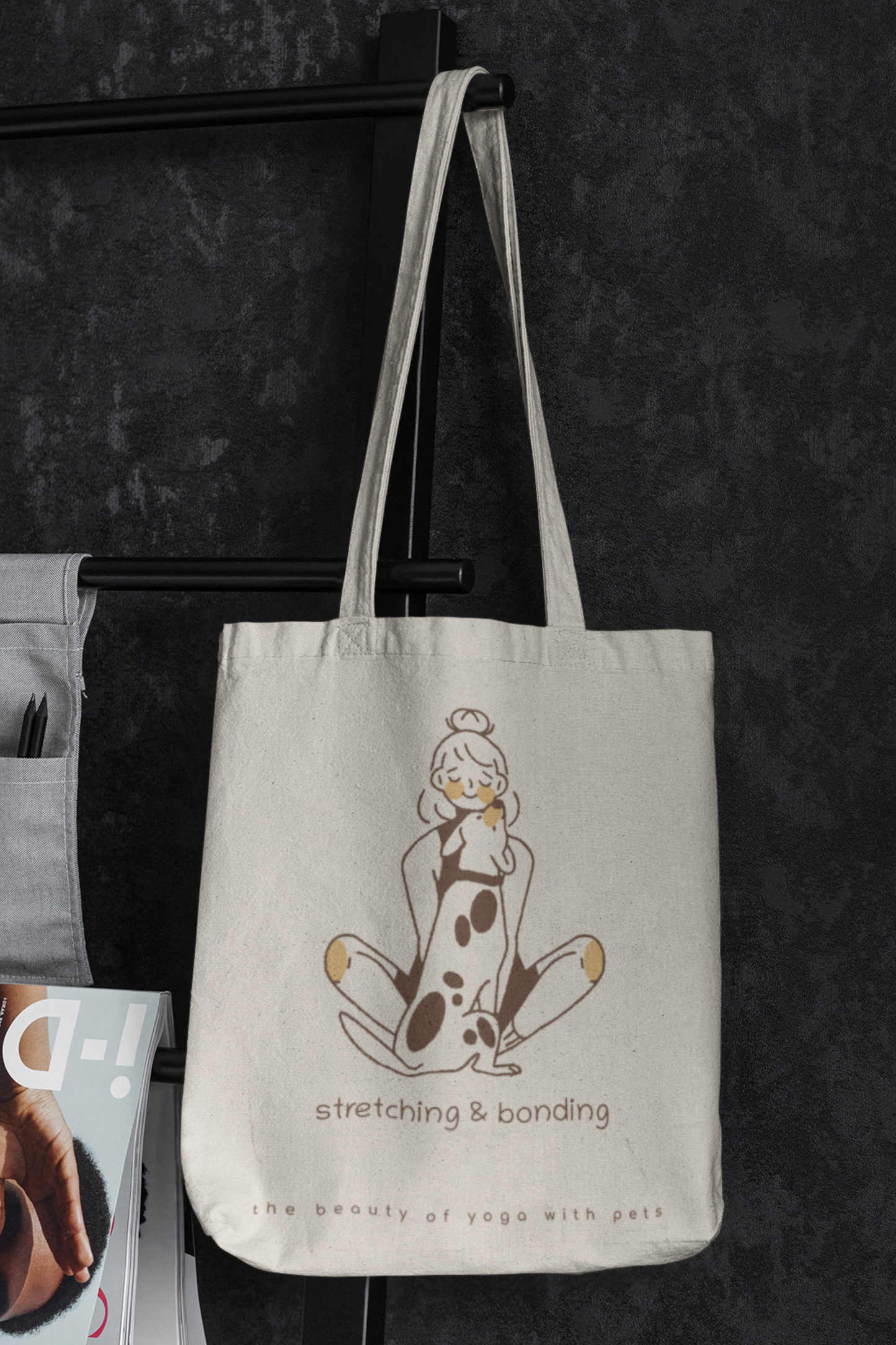 Canvas Tote Bag - Stretching and Bonding