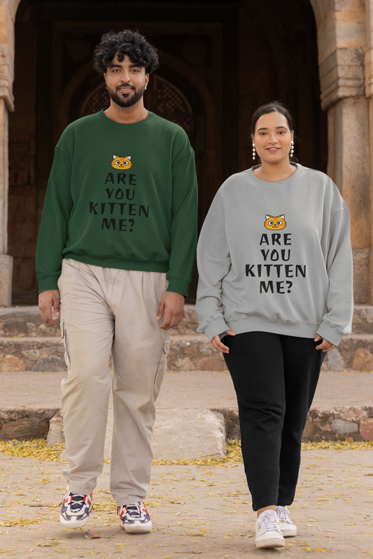 Sweatshirt - Are you Kitten me? (8 colours x 6 sizes)