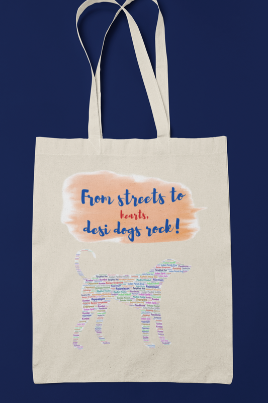 Canvas Tote Bag - Desi Dogs Rock